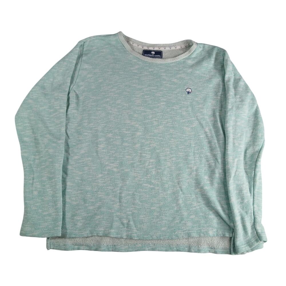 Southern Shirt Sweatshirt Womens Medium Blue Cotton Embroidered Crewneck Soft